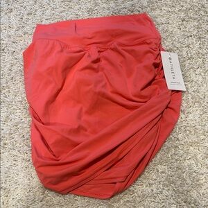 NWT Athleta Bright Coral Transcend skort size large